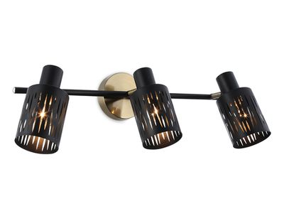 Светильник накладной TR8669/3 BK/SB чёрный/бронза E14/3 max 60W 560*100*190
