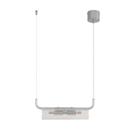 8258/2 SUSPENTIONI LN26 серебро/прозрачный, металл/стекло Подвес G9 2*20W 220V TORONTO