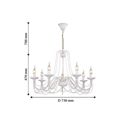 Подвесная люстра Chateau 2164-7P, 7*E14*40W. ТМ F-Promo