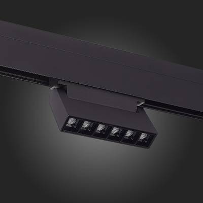 ST364.436.06 Магнитный трековый светильник Черный LED 1*6W 3000K 532Lm Ra&gt;80 36° IP20 L120xW22xH108 48V