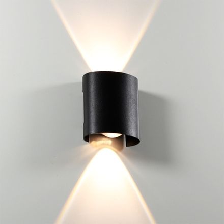Фасадный светильник Arte Lamp BOSTO A3122AL-2BK, 2хLED