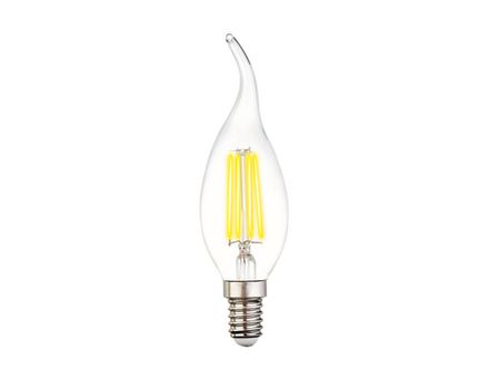 Светодиодная лампа Filament LED C37L-F 6W E14 3000K (60W)