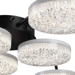 8236/6CL LEDIO LN25 000 черный, металл/акрил Люстра потолочная с ПДУ LED 85W 3000-6000К 220V DIDANA