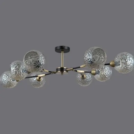 IL0253-8CSQ-79 BK AB светильник потолочный ILLUMICO, E14х8