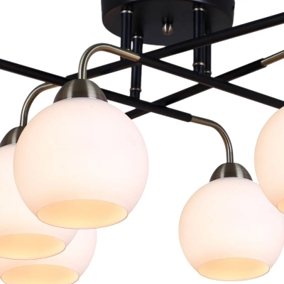 IL0252-8CSQ-79 BK AB светильник потолочный ILLUMICO, E27х8