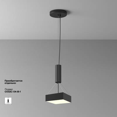 Потолочный светильник Zon 3000K 24W 120°, C032CL-24W3K-SQ-B. TM Maytoni