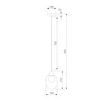 Подвесной светильник 70216/1 латунь, G9х1