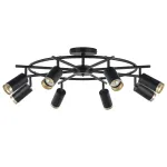 LR71837840 Люстра RULLO 8х50W GU10 ЧЕРНЫЙ (571718+214437-8+203440-8)