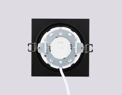 Светильник встраиваемый TN52342 SBK/GBK черный песок/черный глянец GX53 max 12W 115*115*25