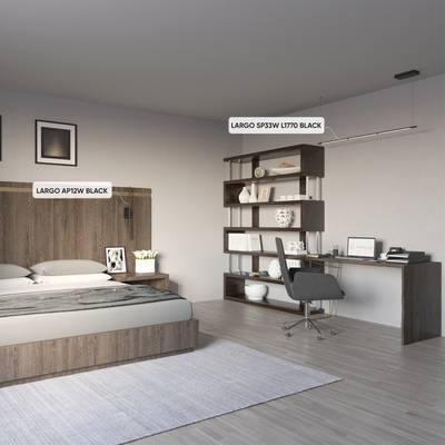 Бра Crystal Lux LARGO AP12W BLACK 0780/412