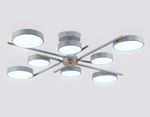 Светильник светодиодный подвесной FL516339/8 GR/CP серый/медь 120W 3000-6000K D850*170 (без ПДУ)