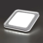 7682/EL COLOR SN 164 Светильник пластик/сер под дер LED 70Вт 3000-6000K 507х507 IP43 пульт ДУ MAVI WOOD