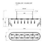 Люстра подвесная The Empress Chrome FL1062-21P, E14х21