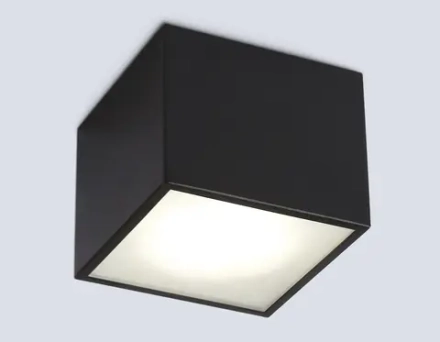 Светильник накладной TN6532 BK черный IP44 GX53 100*100*80