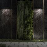 7040/22WL NATURE ODL25 721 черный/металл Фасадный поворотный на 180° светильник IP65 LED 22W 3000K 1670ЛмAC220-240V GRAZE