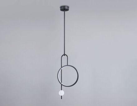 Светильник светодиодный подвесной FL66435 BK черный 4200K 13W 240*60*1580 (Без ПДУ)