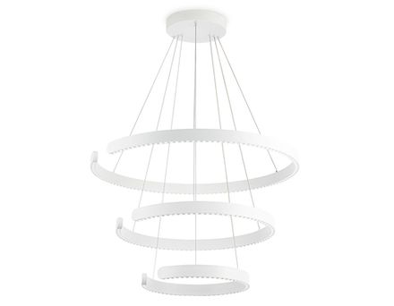 Светильник подвесной светодиодный FL5887/3 WH белый 90W 3000K/4200K/6400K D800/600/400*1200 (без ПДУ)