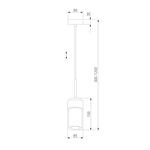 Подвесной светильник 50264/1 черный, GU10х1