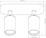 Спот Arte Lamp AQUARIUS A3226PL-2BK, 2хGU10