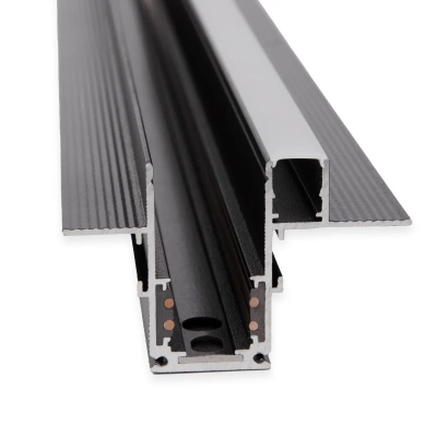 Slim Magnetic Шинопровод встраиваемый с местом под светодиодную ленту чёрный 2м 85132/00