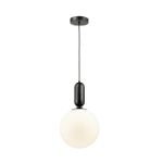4671/1 PENDANT ODL20 471 черный/белый Подвес E27 1*40W (тип лампы СВЕЧА ) 220V OKIA