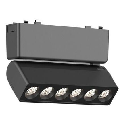 ST675.436.06 Магнитный трековый светильник Черный LED 1*6W 3000K 360Lm Ra&gt;90 &gt;90 IP20 L122xW26xH80 48V