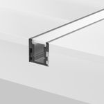 Алюминиевый профиль встраиваемый в пол 26x26 (Серебро, 2 м), ALM-2626-S-2M 636016