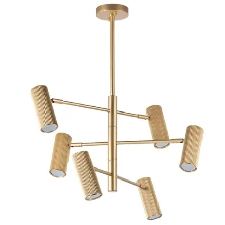 718263 Люстра ROMA 6х28W GU10 (led) CHAMPAGNE GOLD Lightstar