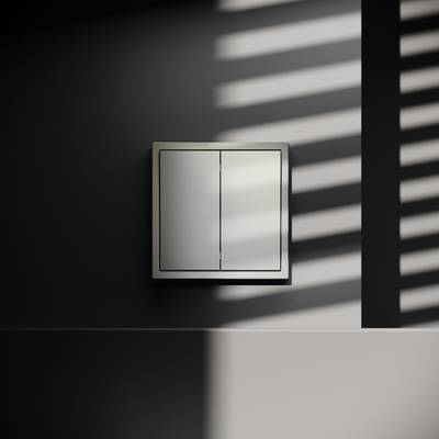 VLS020104 Выключатель встраиваемый VOLTUM S70 двухклавишный 10А, (шелк) (ТМ Maytoni)