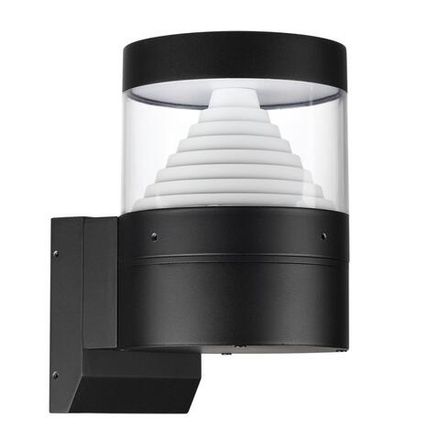7140/20WL NATURE ODL25 Настенный светильник черный/акрил/металл IP54 LED 20W 652Лм 360° 3000K 85-265V HULK