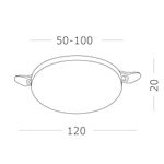 ST700.538.16 Св-к встр. Белый LED 1*16W 3000K 1 380Lm Ra80 180° IP44 D120xH20 85-265V