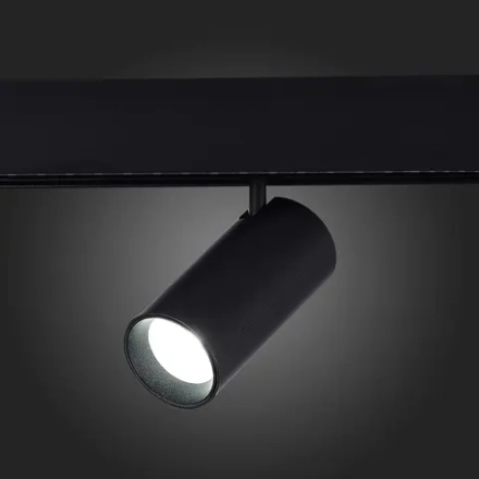 ST375.406.12 Магнитный трековый светильник SMART Черный LED 1*12W 2700K-6500K 1 080Lm Ra90 36° IP20 L115xW55xH95 48V