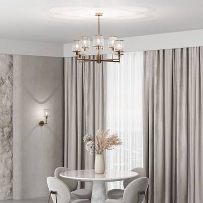 Умная потолочная люстра 60144/8 золото