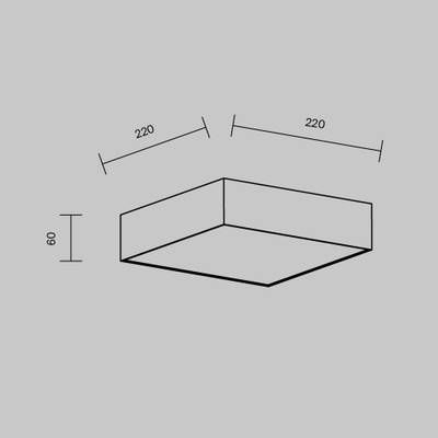 Потолочный светильник Zon 4000K 24W 120°, C032CL-24W4K-SQ-W. TM Maytoni