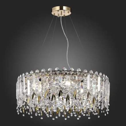 SL1655.203.08 Люстра подвесная ST-Luce Золотистый/Прозрачный E14 8*40W