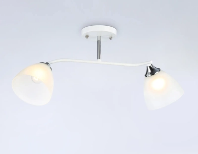 Светильник подвесной TR303001/2 WH/CH/FR белый/хром/белый матовый E27/2 max 40W 560*140*240