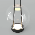 Настольный светодиодный светильник со стеклянным плафоном 80507/1 черный, LED