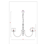 Подвесная люстра Arte Lamp ATTORE A4092LM-8CC, 8хE14