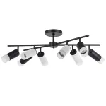 LR7283743641 Люстра RULLO 8х50W GU10 ЧЕРНЫЙ/БЕЛЫЙ (571728+214437-4+214436-4+202431-8)