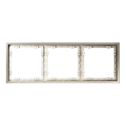 VLSM120311 Рамка металлическая на 3 поста, S70 Metal (никель). (ТМ Maytoni)