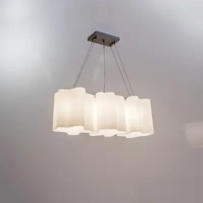 802130 Подвес NUBI 3х40W E27 ХРОМ/БЕЛЫЙ