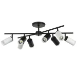 LR7283643740 Люстра RULLO 8х50W GU10 ЧЕРНЫЙ/БЕЛЫЙ (571728+214437-4+214436-4+202430-8)