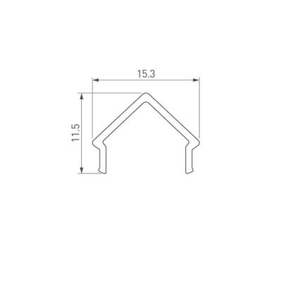 Экран ARH-DECORE-S12 Square Clear (Arlight, Пластик)