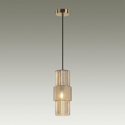 5019/1 MODERN ODL23 481 бронзовый/янтарный металл/стекло Подвес E14 1*40W PIMPA