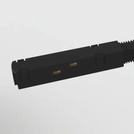 Коннектор питания прямой S35 черный, TRA004PC-22B. TM Maytoni