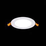 ST209.538.06 Св-к встр. Белый LED 1*6W 3000K 330Lm Ra80 110° IP20 D120xH8 90-265V