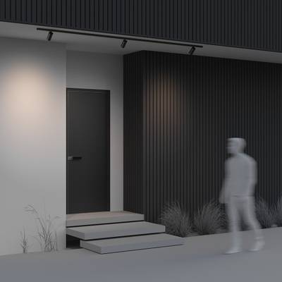 Уличный трековый светильник Focus Led Exility IP 3000К 20Вт 36° черный O-TR02-1-S-20WB3K. TM Maytoni