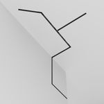 Шинопровод 1 м Exility встраиваемый под ГКЛ 12,5мм, черный, TRX034-421.12B. TM Maytoni