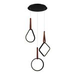 SL6131.403.36 Светильник подвесной ST-Luce Черный/Черный, Терракотовый LED 1*36W 4000K