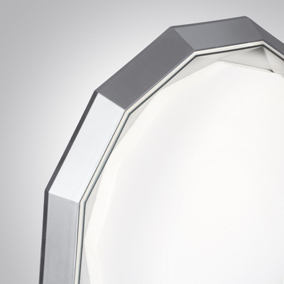 7671/DL COLOR SN 000 Светильник пластик/белый/хром LED 48Вт 3000-6000К D435 IP43 пульт ДУ VAXIN